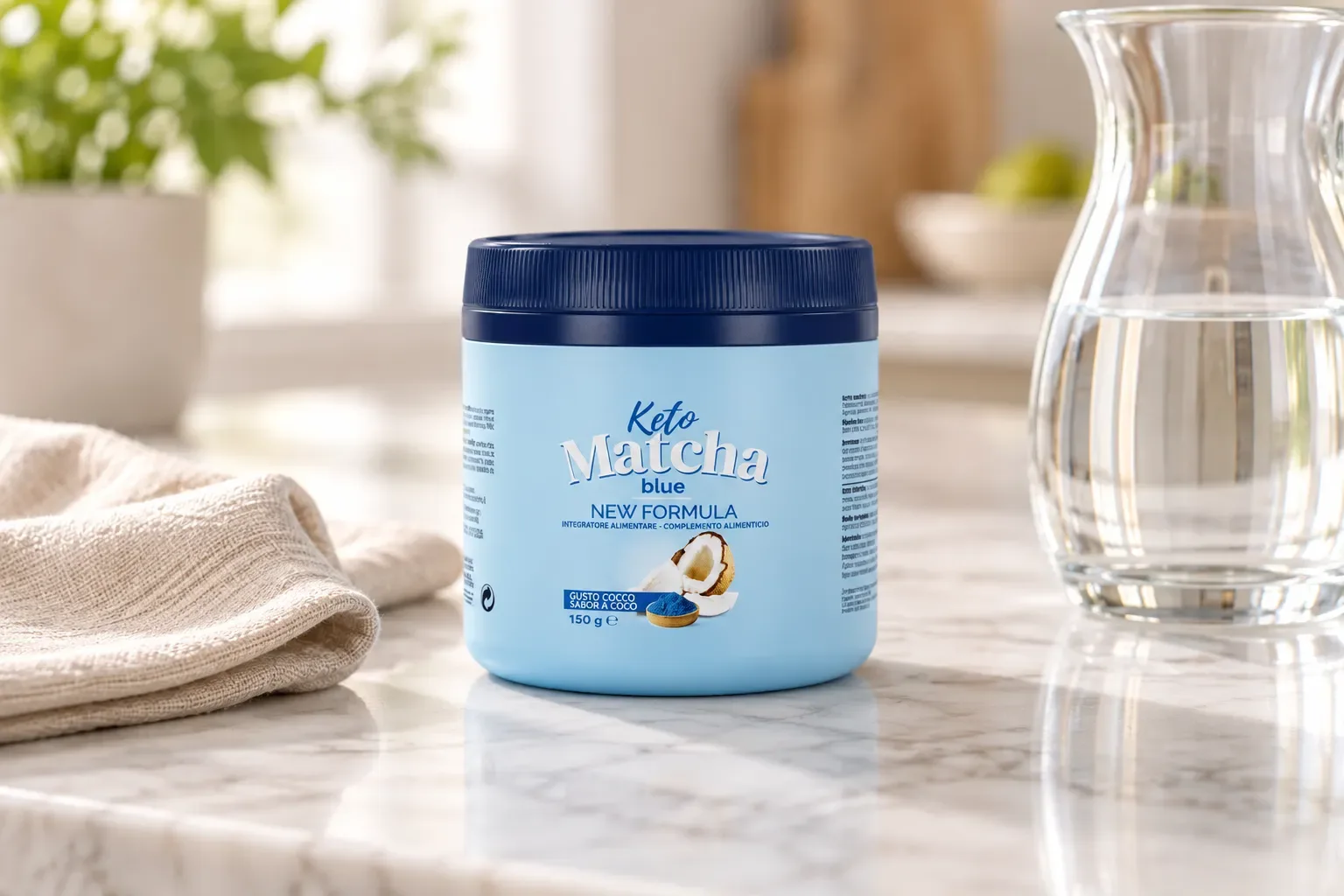 Keto Matcha Blue — opakowanie na co dzień