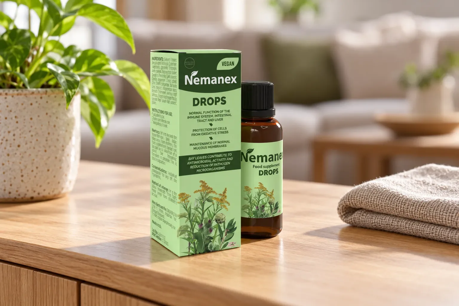 Nemanex — opakowanie na co dzień
